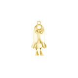 Cute Gold Ghost Pendant