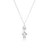 Cute Silver Ghost Pendant