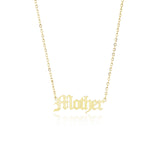 “Mother” Nameplate Necklace