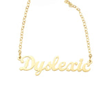 "Dyslexic" Script Nameplate