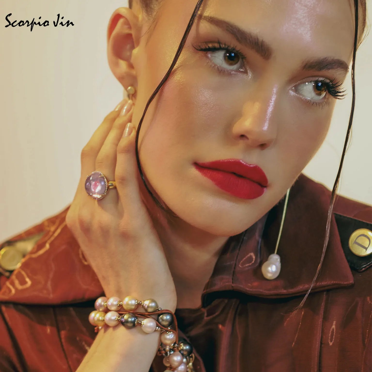 MAD FINE’s Wellbutrin Cocktail Ring featured in Scorpio Jin Magazine