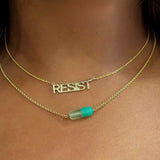 "RESIST" Nameplate