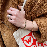 Gold abortion pill bracelet