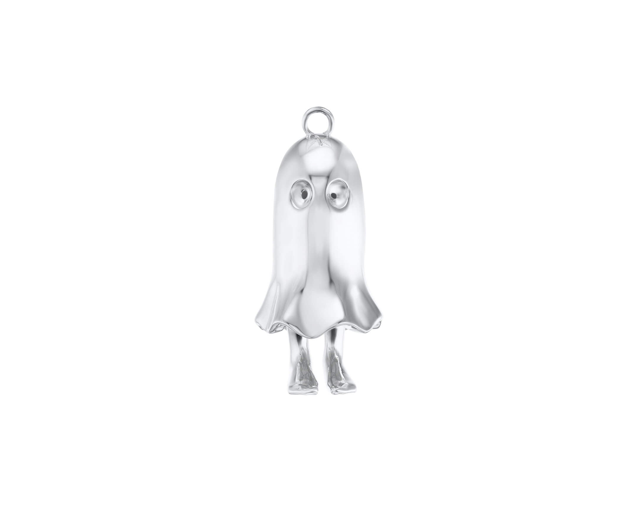 Silver Ex Ghost Pendant