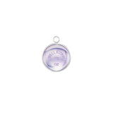 Silver Domed Lavender Quartz Wellbutrin Pendant