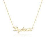 "Dyslexic" Nameplate