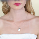 Silver Flip Phone Pendant