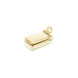 Gold Flip Phone Pendant