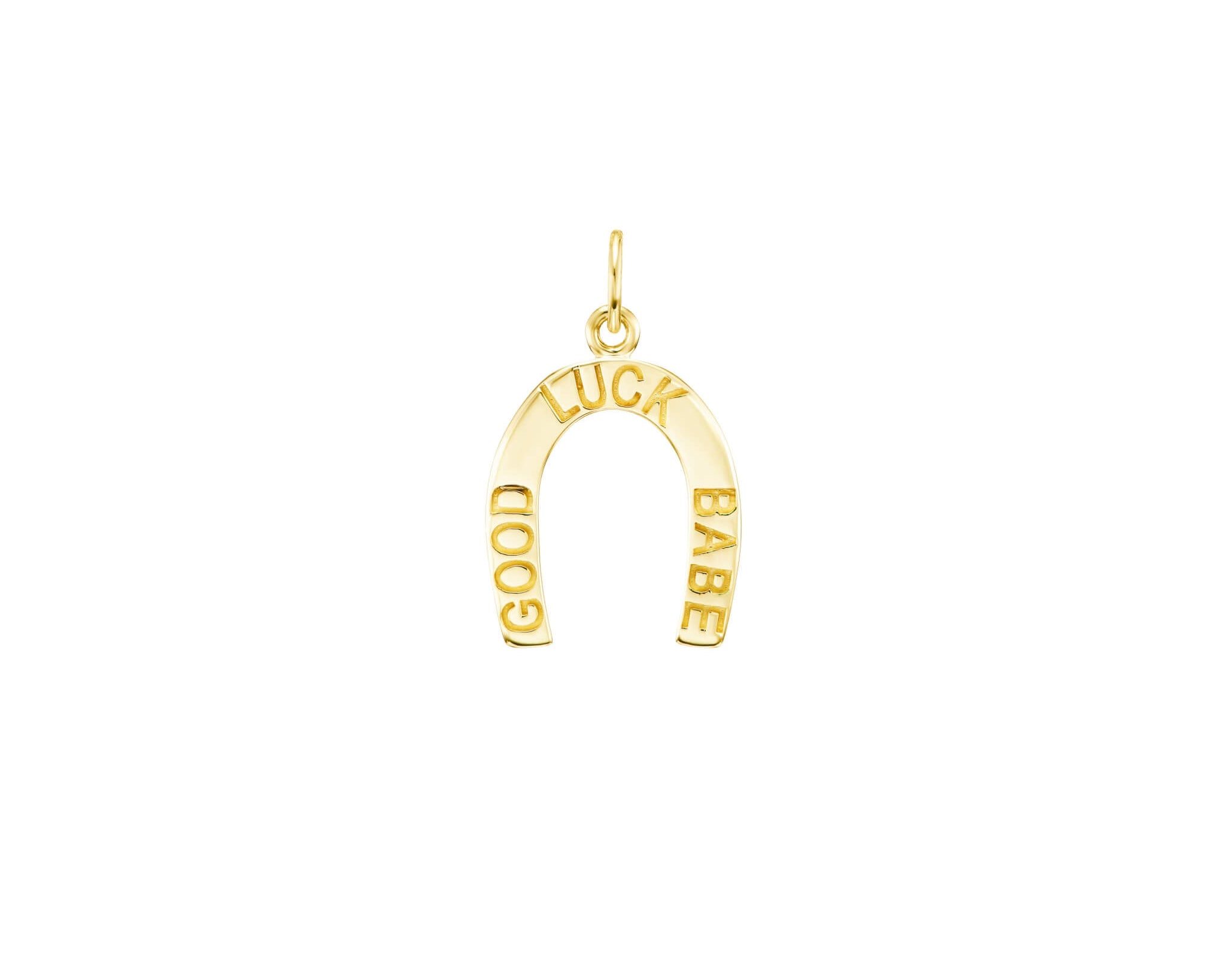 Gold Parting Gift Horseshoe Pendant