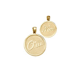 Gold Oui / Non Pendant