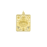 Gold Large Ouija Board Pendant