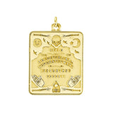 Gold Large Ouija Board Pendant