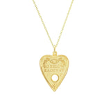 Gold Ouija Slider Pendant