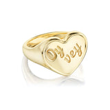 Gold "Oy Vey" Ring