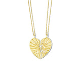 Gold Broken Heart Necklace Set - 'Partners in Crime'