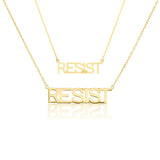 "RESIST" Nameplate