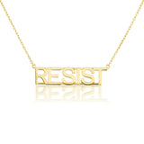 Grande Gold "RESIST" Nameplate