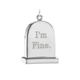 Grande Silver Gravestone Pendant