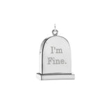 Grande Silver Gravestone Pendant