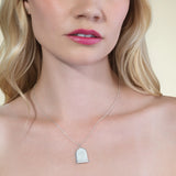 Small Gold Gravestone Pendant