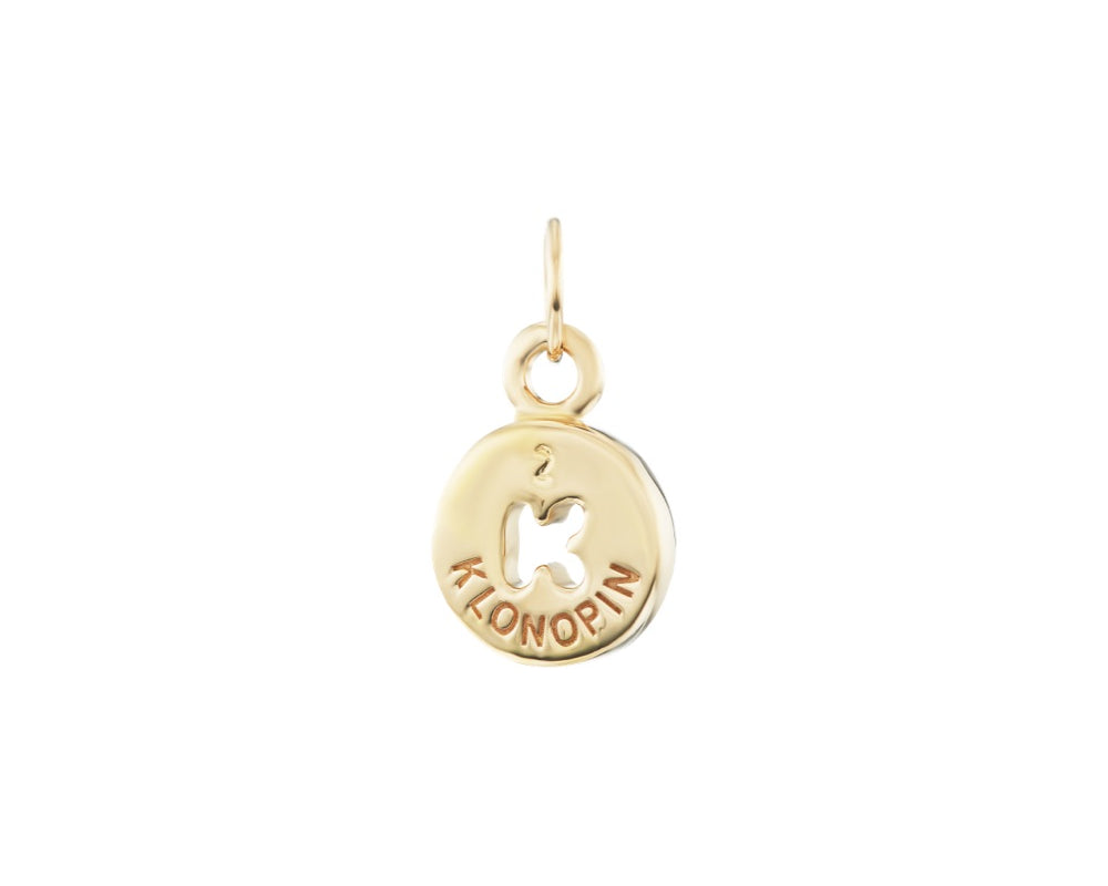 Gold Klonopin Pendant