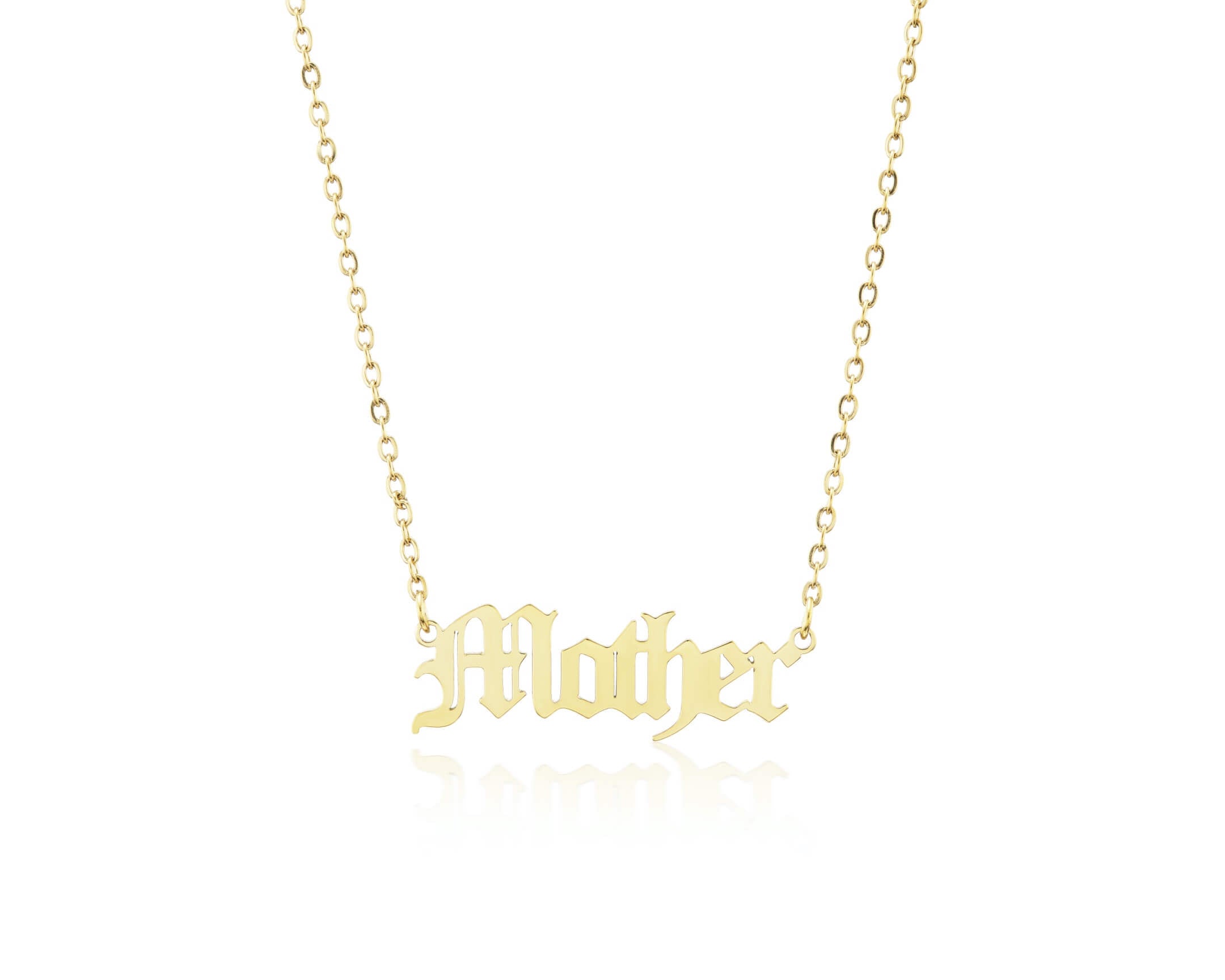 "tired" Nameplate Necklace