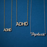 Mini "ADHD" Diamond Nameplate