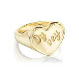 Gold "Oy Vey" Ring