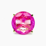 Large Pink Topaz Cocktail Ring
