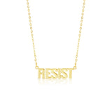 "RESIST" Nameplate