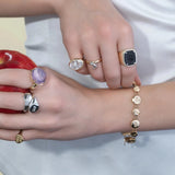 Gold Wellbutrin Cocktail Ring