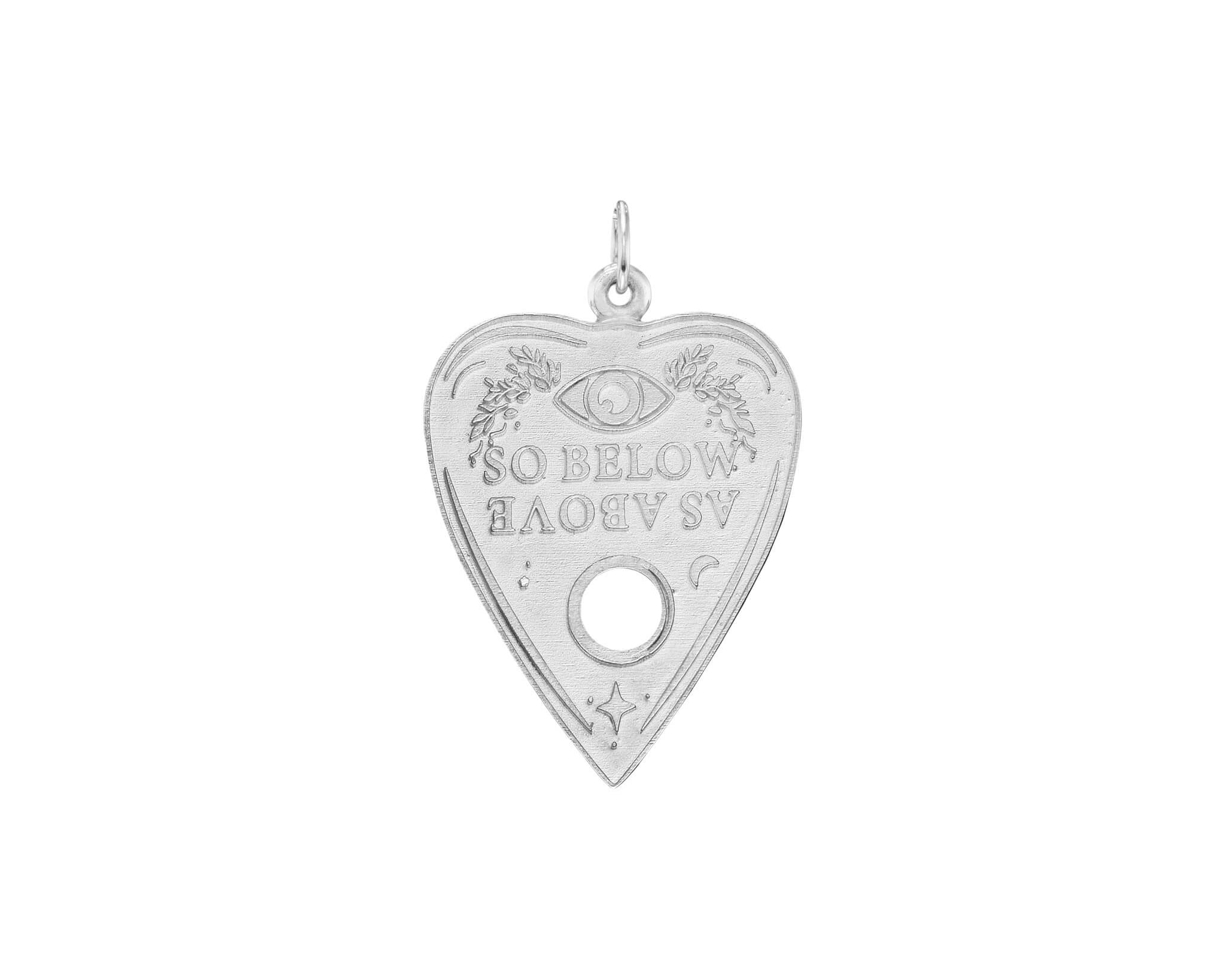 Silver Ouija Slider Pendant