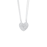 Nano Silver Broken Heart Necklace Set - 'Partners in Crime'