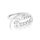 "She Dares" Silver Ring