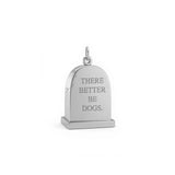 Small Silver Gravestone Pendant