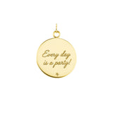 Gold "We All Die" Pendant