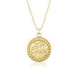 Gold "We All Die" Pendant