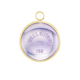 Gold Domed Lavender Quartz Wellbutrin Pendant