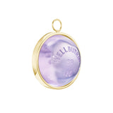 Gold Domed Lavender Quartz Wellbutrin Pendant