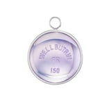 Silver Domed Lavender Quartz Wellbutrin Pendant