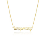 'temporary' Nameplate Necklace