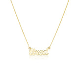 "tired" Nameplate Necklace